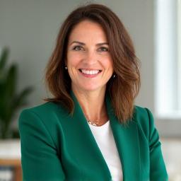 Portret Dr. Marije Petrović, nasmejane funkcionalne nutricionistkinje, sa pozadinom koja sugeriše moderno okruženje za kliničke konsultacije, s pažnjom na tople boje i prirodno svetlo.
